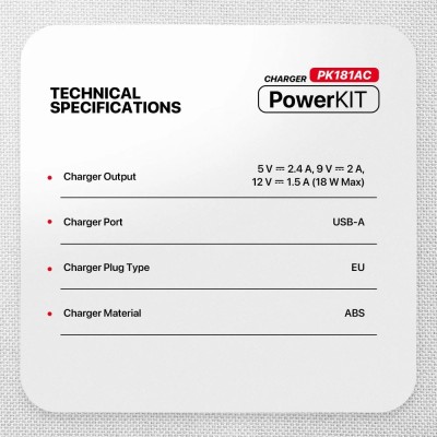FANTECH PK181AC PowerKIT Fast Charging Adapter Combo