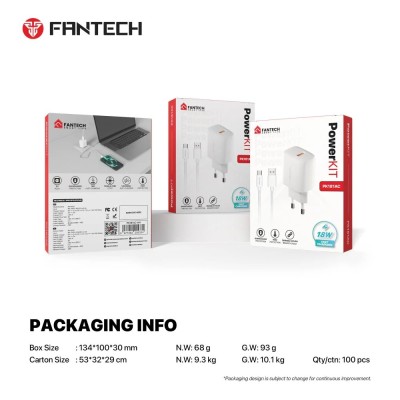 FANTECH PK181AC PowerKIT Fast Charging Adapter Combo