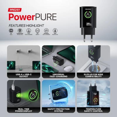 FANTECH PPE251 PowerPURE Dual-Port-Adapter 25Watt