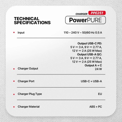 FANTECH PPE251 PowerPURE Dual-Port-Adapter 25Watt