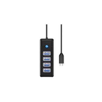 ORICO PW4U-C3 4 PORTS TYPE-C TO USB3.0 HUB (BLACK)