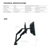 FANTECH MBD1 Double Arm Monitor Bracket