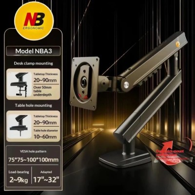 North Bayou A3 Mechanical Spring Ergonomic Monitor Arm