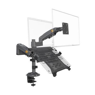 North Bayou H-180-FP Desk Mount Laptop & Monitor Stand
