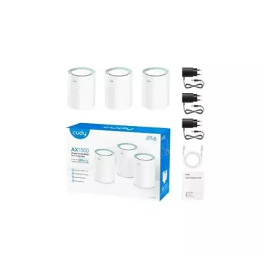 Cudy M1500 3-Pack AX1500 Dual Band Wi-Fi 6 Mesh System Router