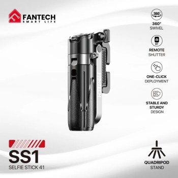 FANTECH SS141 Selfie Stick Tripod With Remote Shutter Stability