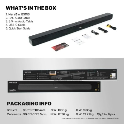 FANTECH BS156 NeraBar Bluetooth Soundbar Speaker