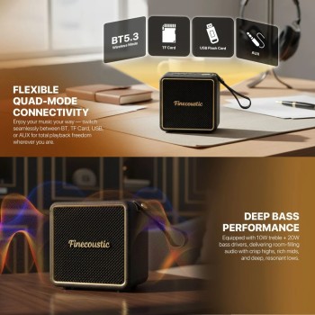FANTECH FBS1 FINECOUSTIC HOKO NOMAD Portable Bluetooth Speaker