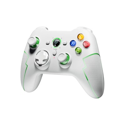 EasySMX 9013 PRO Tri-Mode Wireless Gamepad with Hall Trigger (White-Green)