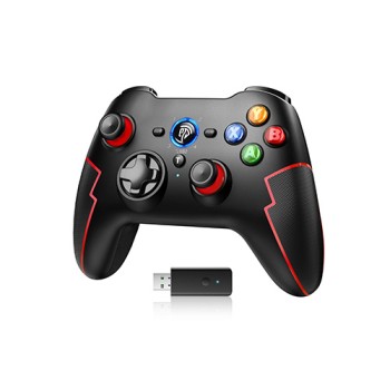 EasySMX 9013 PRO Tri-Mode Wireless Gamepad with Hall Trigger (Black-Red)