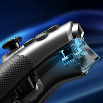 EasySMX X10 Mechanical Buttons Tri-Mode Wireless Gaming Controller (Purple)
