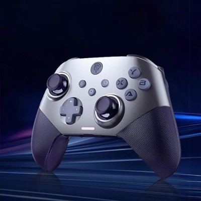 EasySMX X10 Mechanical Buttons Tri-Mode Wireless Gaming Controller (Purple)