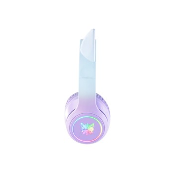Onikuma B90 RGB Cat Ear Bluetooth Gaming Headphone (Purple)