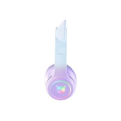 Onikuma B90 RGB Cat Ear Bluetooth Gaming Headphone (Purple)