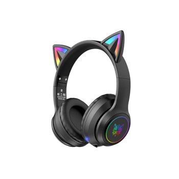 Onikuma B90 RGB Cat Ear Bluetooth Gaming Headphone (Black)