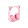 Onikuma B90 RGB Cat Ear Bluetooth Gaming Headphone (Pink)