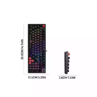 Jedel KL-114 RGB Gaming Mechanical Keyboard with Red Switch
