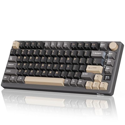 RK ROYAL KLUDGE M75 Phantom Mechanical Keyboard– K Silver Switch