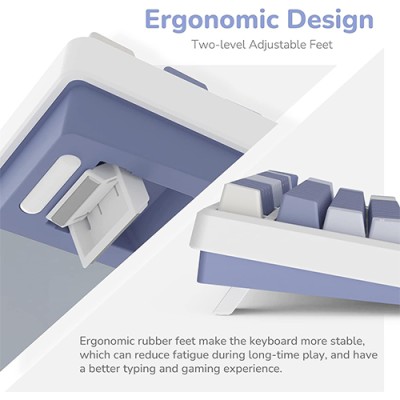 ROYAL KLUDGE RK M75 Mechanical Keyboard – Ocean Blue (Silver Switch)