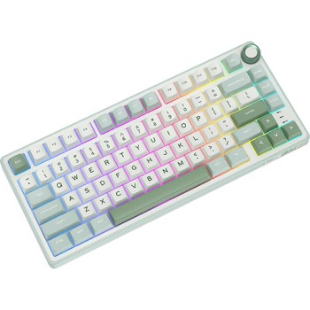 ROYAL KLUDGE RK R75 Mechanical Keyboard (White-Green)