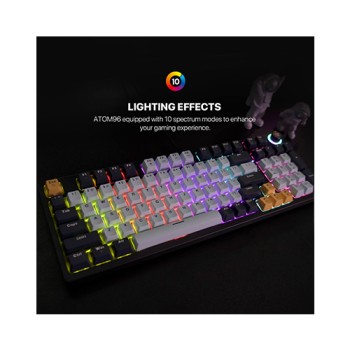 Fantech ATOM96 MK890V2 RGB Blue Switch Mechanical Gaming Keyboard (Navy Blue)