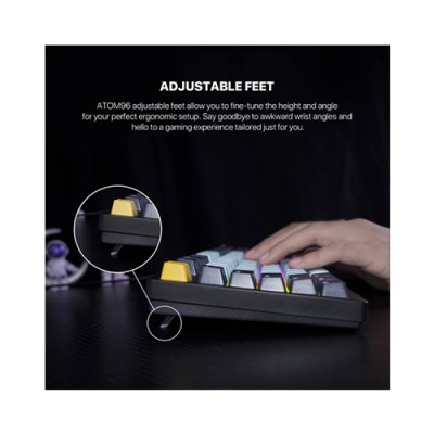 Fantech ATOM96 MK890V2 RGB Blue Switch Mechanical Gaming Keyboard (Navy Blue)