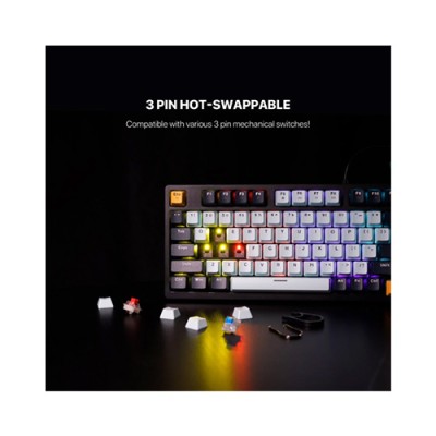 Fantech ATOM96 MK890V2 RGB Blue Switch Mechanical Gaming Keyboard (Navy Blue)