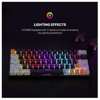 Fantech ATOM63 MK874V2 RGB Red Switch Gaming Mechanical Keyboard