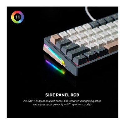 Fantech ATOM PRO63 MK912 Red Switch RGB Gaming Mechanical Keyboard